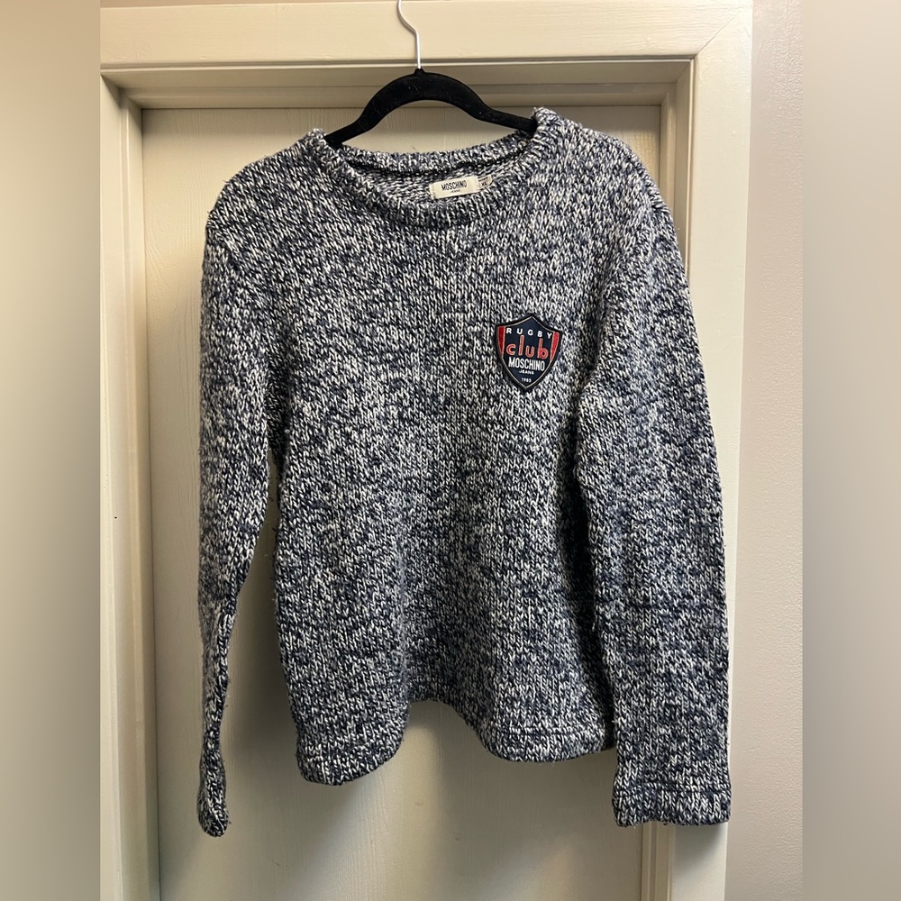 Women's vintage Moschino  Blue Sweater xl